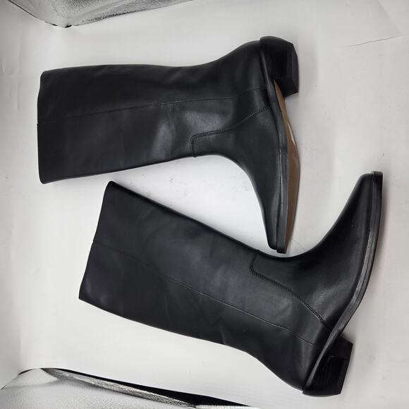 New MADEWELL The Antoine Tall Boot Extended Calf in Black Leather womens sz 9.5 - Picture 5 of 12